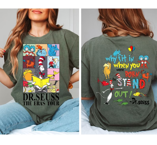 Whimsical Seuss-Era Tour Tee: Born to Stand Out with Dr. Seuss Vibes!