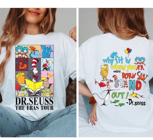 Whimsical Seuss-Era Tour Tee: Born to Stand Out with Dr. Seuss Vibes!