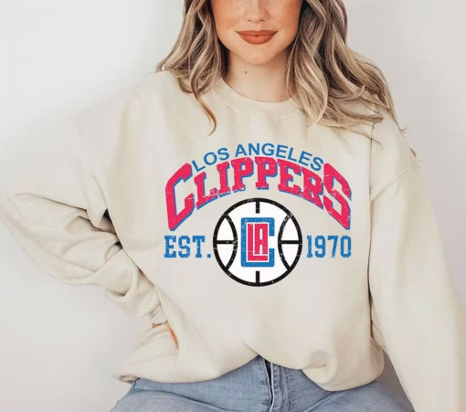 Vintage Los Angeles Basketball Sweatshirt, 90s Los Angeles Basketball Sweatshirt, Los Angeles 90s Logo Shirt, Los Angeles Tee, Crewneck