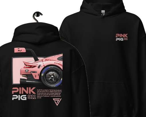 Pink Porsche Hoodie, Pink Porsche 911 Hoodie, Pink Pig Porsche, Porsche Hoodie, Porsche 911 Hoodie, Porsche Hoodie Pink