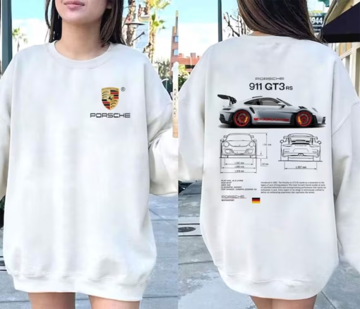 Porsche 911 GT3 RS Aesthetic Tshirt, Porsche 911 GT3 RS 2 side Tshirt, Porsche sweatshirt, hoodie