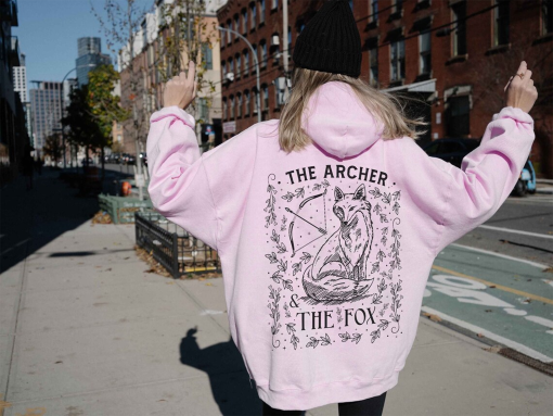 The archer and the fox Hoodie, once upon a broken heart, bookish Hoodie, fantasy books jumper, reader sweater, bookish shirt, bookworm