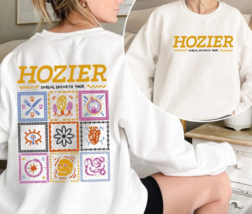 Vintage Hozier Tour 2side Sweatshirt, Unreal Unearth Tour 2024 Merch, Hozier Music Tour Shirt, Hozier Music Tour Shirt ,Hozier 90s Rap Merch