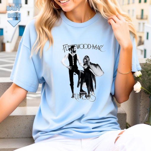 Vintage Fleetwood Mac Rumours Shirt, Music Rock Band Shirt, Retro Music Shirt, Rock Music Lovers T-shirt