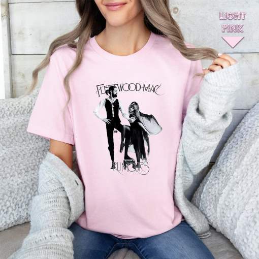 Vintage Fleetwood Mac Rumours Shirt, Music Rock Band Shirt, Retro Music Shirt, Rock Music Lovers T-shirt