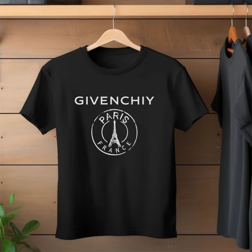 Tshirt Givenchiy Eiffel Tower T-Shirt High Fashion Elegance Paris T Shirt Givenchiy Streetwear Gift Shirt Fashion Tees Unique Gift Shirt