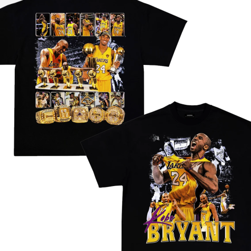 Kobe Bryant Los Angeles Lakers Championship (Double Sided) T-Shirt