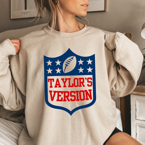 Tayl0r’s Version Football Sweatshirt, TS Football Shirt, NFL Tay’s Version, Swift Merch, Football Sunday, Football Swift, Taylor Hoodie