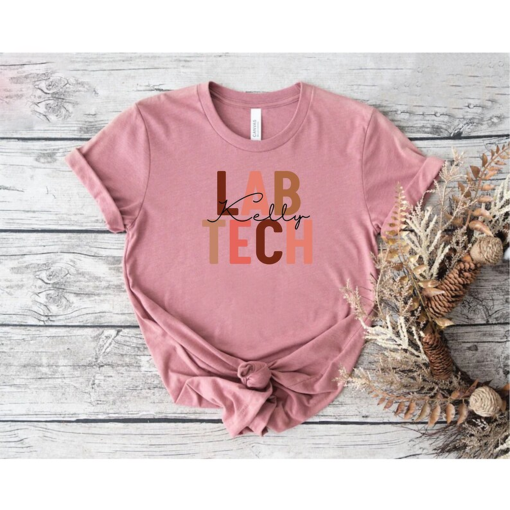 Personalized Lab Tech Shirt, Custom Lab Technician T-shirt, Lab Tech Gift, Nurse Appreciation Gift, Laboratory Technician Tshit, Medical Lab