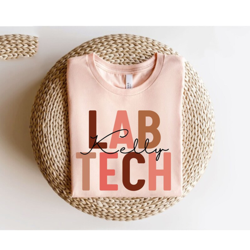 Personalized Lab Tech Shirt, Custom Lab Technician T-shirt, Lab Tech Gift, Nurse Appreciation Gift, Laboratory Technician Tshit, Medical Lab