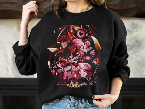 Hazbin Hotel Characters Classic T-Shirt, Hazbin Hotel Characters Sweatshirts, Helluva Boss Sweaters