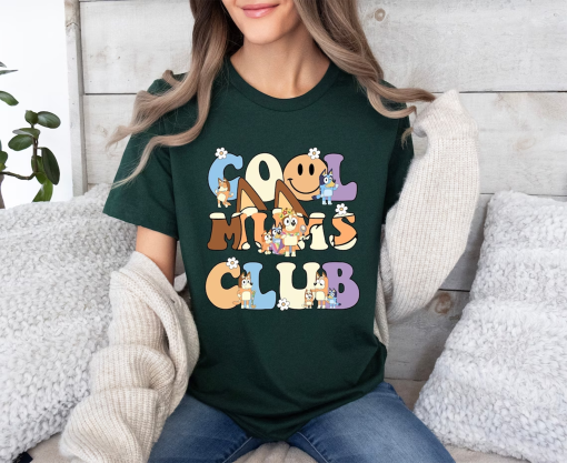 Cool Mums Bluey shirt, Bluey Cool Mom Club Shirt, Bluey Chilli Heeler Shirt, Bluey Mom Shirt, Bluey Mum Gift, In My Bluey Era