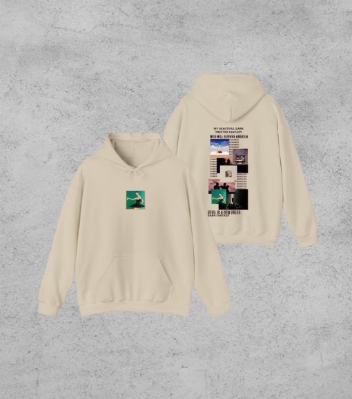 Kanye West My Beautiful Dark Twisted Fantasy Cover Hoodie | Kanye West Hoodie | Kanye West Album Cover | College Dropout MBDTF TLOP, Merch