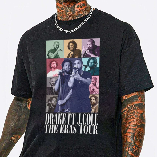 Drake J Cole the Eras Tour Unisex T-Shirt Drake Vintage Unisex 90s t-shirt, 90s, graphic tee, graphic Sweatshirt, hoodie