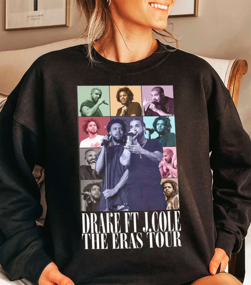 Drake J Cole the Eras Tour Unisex T-Shirt Drake Vintage Unisex 90s t-shirt, 90s, graphic tee, graphic Sweatshirt, hoodie