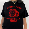 Mentally sick physically thicc Kids Heavy Cotton™ Tee