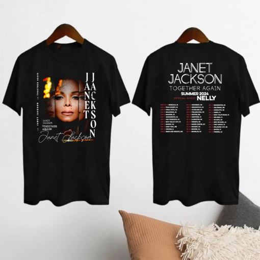 2024 Tour Janet Jackson Together Again T-Shirt, Janet Jackson 90s Vintage Shirt, Janet Jackson Fan Gifts T-Shirt, Janet Jackson Tour Merch