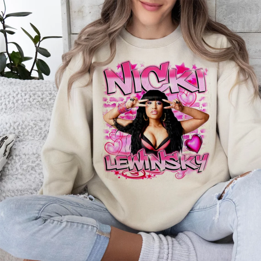 Retro Nicki Lewinsky Airbrush Style Shirt, Nicki Shirt, Gift For Fan Shirt