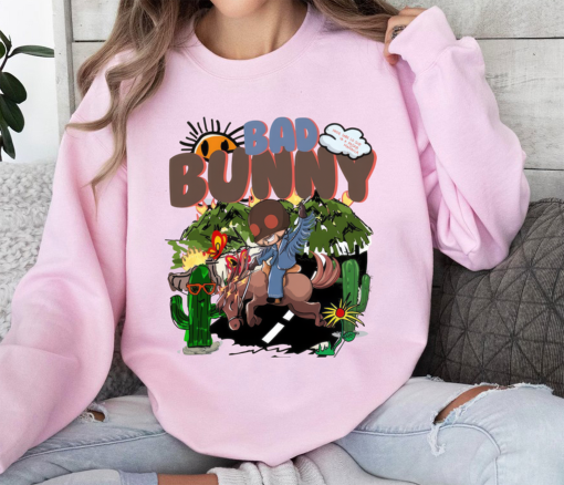 Bad Bunny Nadie Sabe Chibi Sweatshirt, Bad Bunny Shirt