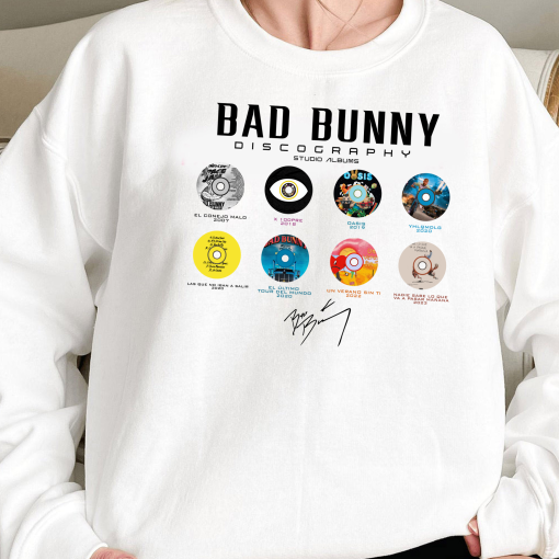 Bad Bunny Studio Albums Sweatshirt