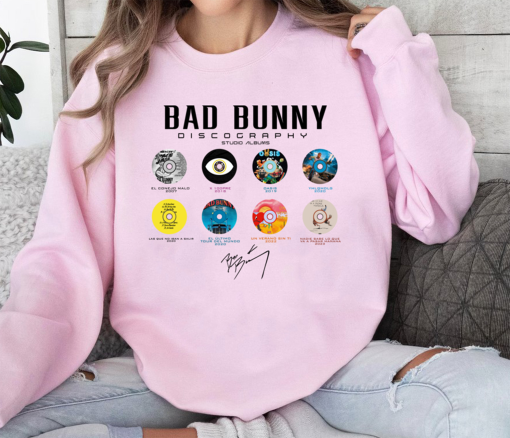 Bad Bunny Studio Albums Sweatshirt