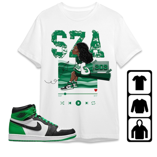 SZA SOS Jordan 1 Celtic Lucky Green Shirt