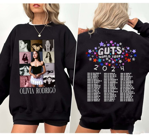 Olivia Rodrigo Guts Tour 2024 Shirt, The Guts World Tour 2024 Shirt, Olivia Rodrigo T-Shirt, Olivia Rodrigo Sweater, Guts Tour 2024 Shirt