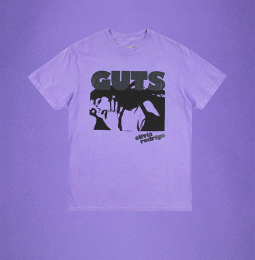 T-Shirt Olivia Rodrigo GUTS Tour 2024 Music Artist Graphic Tee