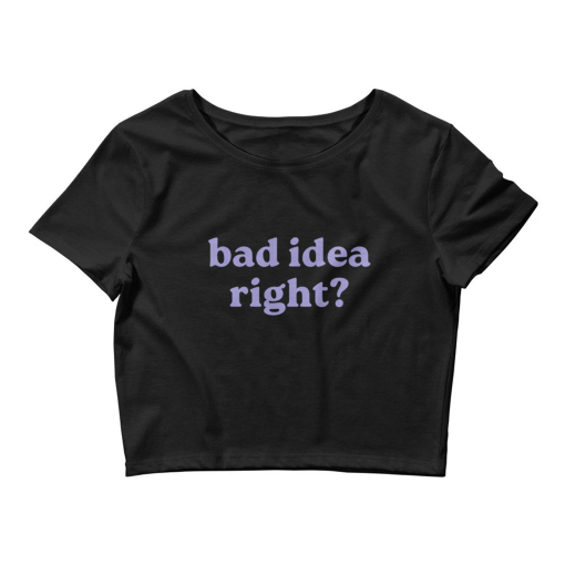 Bad Idea Right Olivia Rodrigo Crop Top Baby Tee