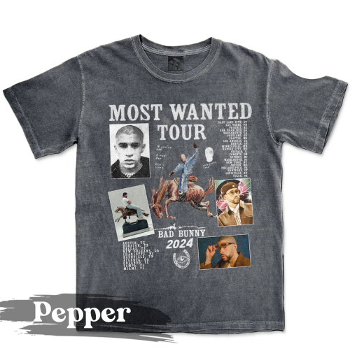 Bad Bunny Most Wanted Tour 2024 Shirt, Bad Bunny Nadie Sabe Shirt, Bad Bunny Merch, Bad Bunny Fan Outfit, Bad Bunny Shirt, Benito Shirt