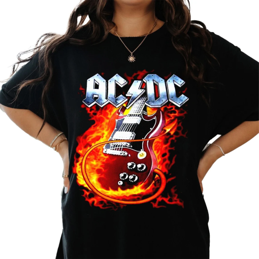 AC/DC Vintage T-Shirt, ACDC Shirt Fan Gifts, Acdc Graphic Tee, Acdc Retro Shirt, Acdc Band Shirt, Acdc Tour Shirt, Acdc Gifts