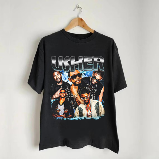 Limited Rapper Usher Shirt, Vintage Usher 90s Shirt, Retro Usher Graphic Tee For Fan, Usher Rap Hip Hop Y2k Clothing, Usher Fan Unisex Tee