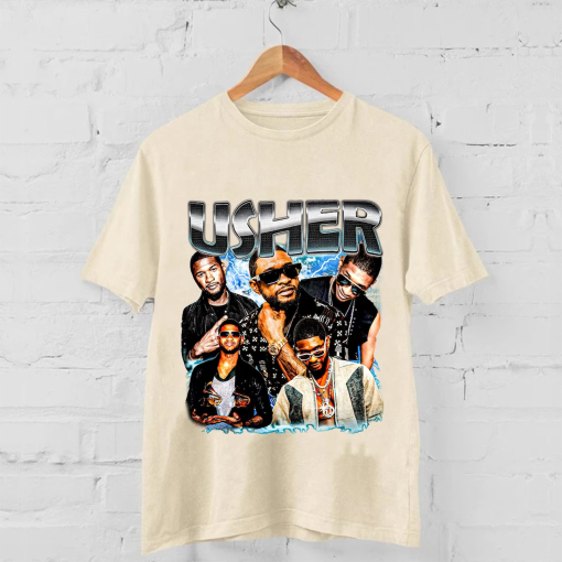 Limited Rapper Usher Shirt, Vintage Usher 90s Shirt, Retro Usher Graphic Tee For Fan, Usher Rap Hip Hop Y2k Clothing, Usher Fan Unisex Tee