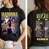 Madonna The Celebration Tour Four Decades Music Tour 2024 Double Side Shirt, Madonna Fan Tee, Concert Outfit, Vintage Tee, Music Lover Gift