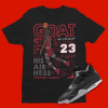 4 Bred Reimagined Black Cement Grey Varsity Red Summit White Retro T Shirt Match FCK