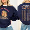 Zach Bryan Front and Back Printed Sweatshirt and Hoodie, Find Someone Who Grows Flowers In The Darkest Parts Of You,American Heartbreak Tour