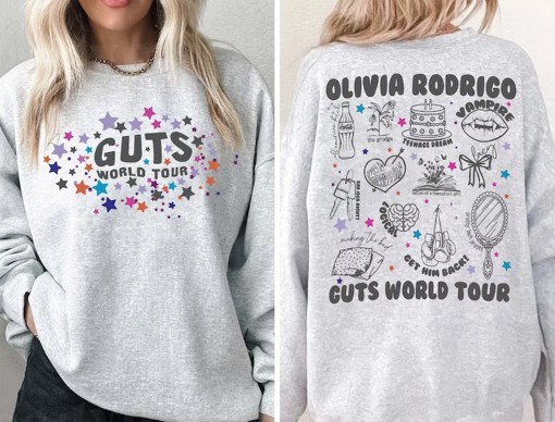 Olivia Guts Tour 2024 PNG, Olivia Rodrigo Guts Png, Olivia Track List Aesthetic Merch, Olivia New Album Guts Png