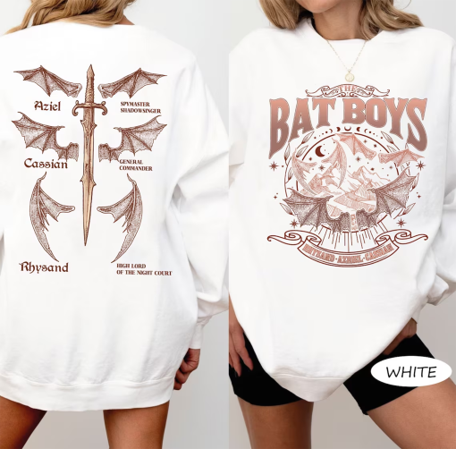 Vintage The Bat Boys Acotar Sweatshirt, The Bat Boys Comfort Colors Shirt, The Night Court Shirt, Rhysand Cassian Azriel, Bookish Merch