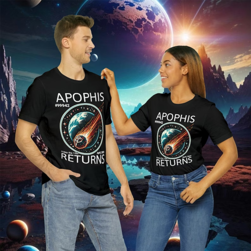 Apophis Returns T Shirt Meteor Shirt for Space Lovers, Astronomy Enthusiast Gift, Space Apparel for Celestial Enthusiasts, space lover gift,