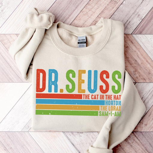 Dr Seuss The Cat Sweatshirt, Dr. Suess Day, Cat In The Hat, Teacher shirt, School Shirt, Dr. Seuss Reading Day Hoodie, Teacher Life c15