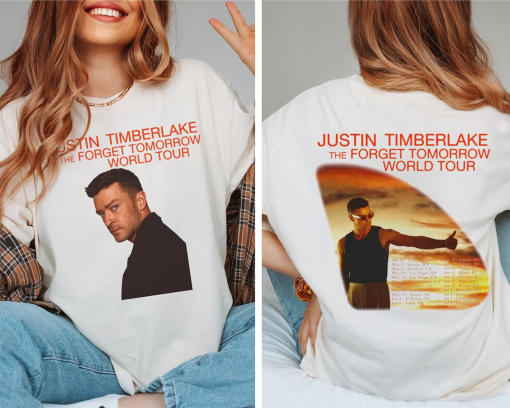 Forget Tomorrow World Tour (Justin Timberlake 2024) Shirt, Justin Timberlake Shirt, Forget Tomorrow World Tour Concert Tee, Justin Concert