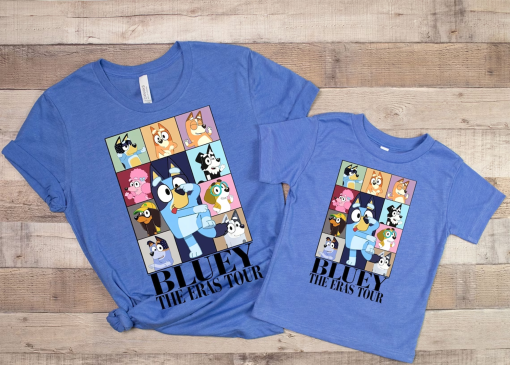 Bluey Eras Tour Shirt | Midnights Bluey Shirt | Bluey The Eras Tour tshirt | Bluey Family Shirt | Bluey Birthday tshirt