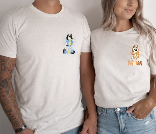 Bluey Family Shirt, Bluey Mom Shirt, Bluey Dad Shirt, Bluey Birthday Party Shirt, Bluey Era Shirt, Bluey Cartoon Shirt