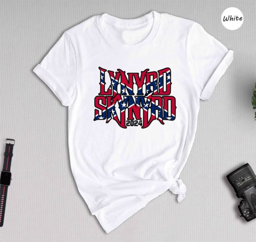 Lynyrd Skynyrd 2024 Tour Shirt, Southern Rock T-Shirt, Patriotic Rock Shirt, Free Bird Tee, Sweet Home Shirt