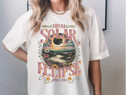 Total Solar Eclipse Shirt 2024 Solar Eclipse Tshirt Path of Totality Eclipse Souvenir Eclipse Viewing Tee USA Solar Eclipse April 8 2024 Tee