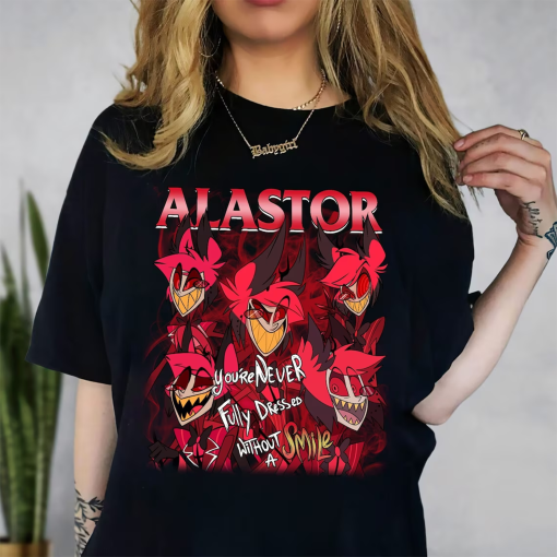 Alastor Hazbin Hotel Shirt, Hazbin Hotel Characters shirt, Hazbin Hotel Cartoon Merch, Hazbin Hotel Tshirt, Helluva Boss