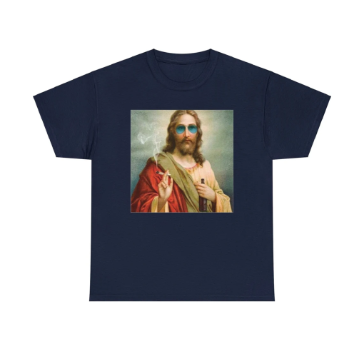 Jesus Holding Cigarettes, Marlboro, Funny Meme T-Shirt, Jesus has rizzen, Funny Dank Meme T-shirt, Funny Meme Tee, Dank meme shirt,