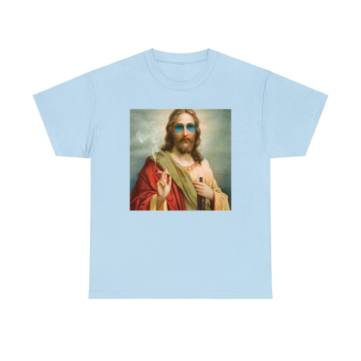 Jesus Holding Cigarettes, Marlboro, Funny Meme T-Shirt, Jesus has rizzen, Funny Dank Meme T-shirt, Funny Meme Tee, Dank meme shirt,