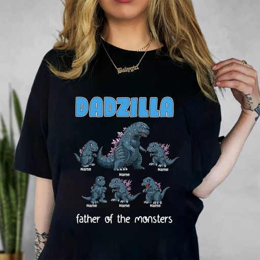 Godzilla X Kong The New Empire 2024 Shirt, Dadzilla Father Of The Monsters Shirt, Godzilla Movie 2024 Shirt, Father’s Day Gift