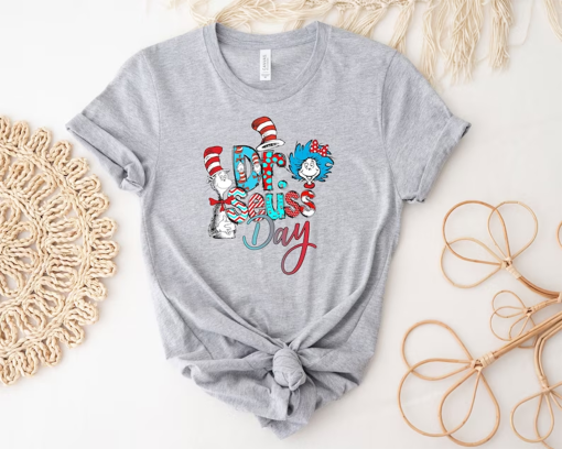 Dr. Seuss Day Shirt, Colorful Dr Seuss Shirt, Read Across America Day Shirt, Cat In The Hat Tee, Kids Reading Day Shirt, Dr Seuss Week Shirt